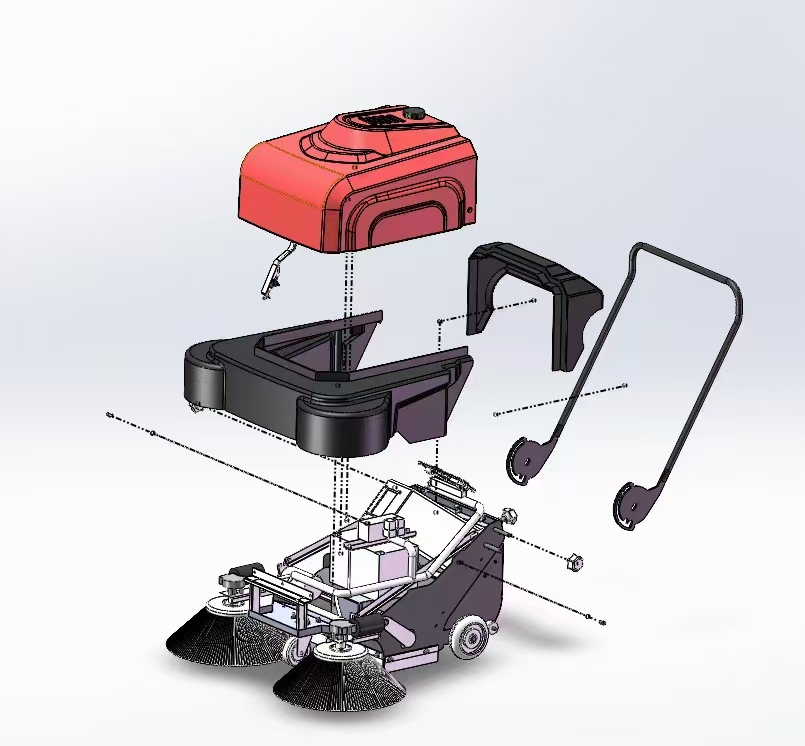 HS-100 Electric Hand Push Sweeper